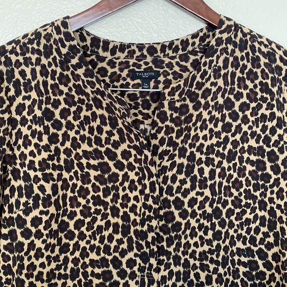TALBOTS| animal print tunic Lp - Picture 4 of 9